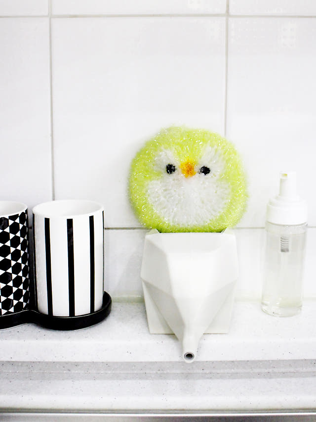 Scrubber Dish Washing 10 + 1 Handmade Ear Yomi Pen