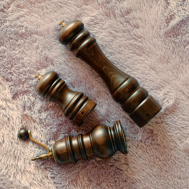 작센하우스 베를린 원목 후추갈이 그라인더 통후추용 페퍼밀 12cm 각인P - 상세 이미지 4