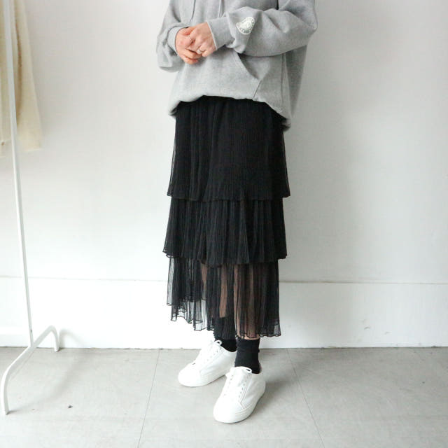 Chiffon Kangan Long Skirt Cody Lace Pleated Pleat 