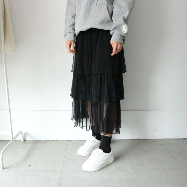 Chiffon Kangan Long Skirt Cody Lace Pleated Pleat 