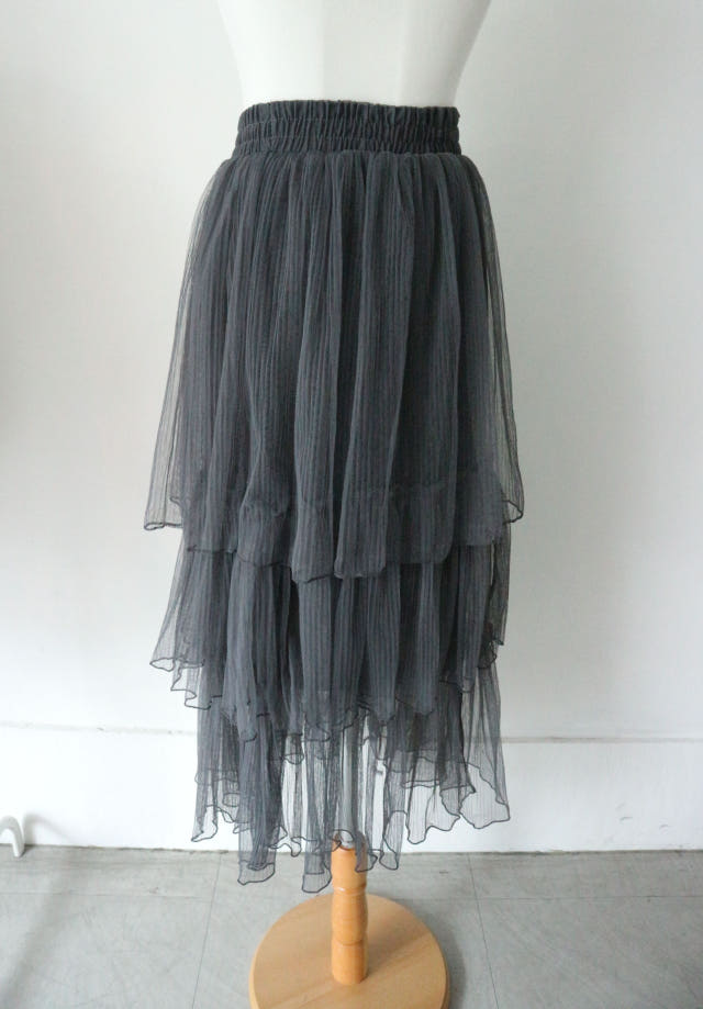 Chiffon Kangan Long Skirt Cody Lace Pleated Pleat 