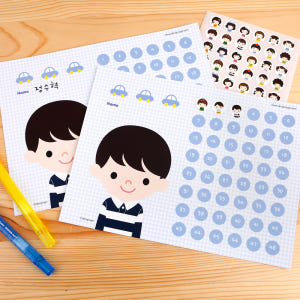 [기성]칭찬스티커판 set아이들 남아시리즈 실사용 후기 | 효과 있을까? - 상품 이미지 4