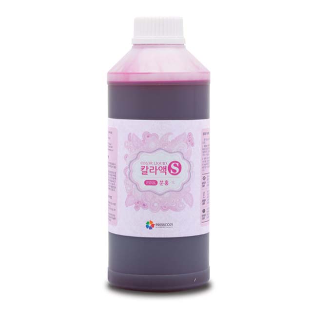 프레스코21 안개용액 칼라액S/분홍/1리터/안개가능 - 메인 이미지