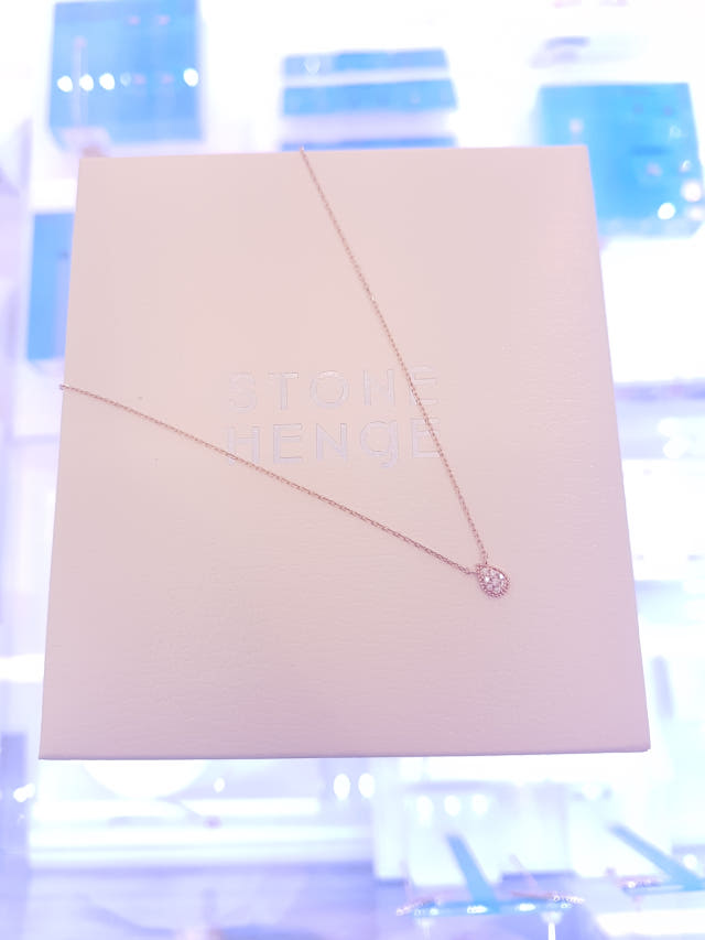 14k Water Drop Necklace Nice college student fashi