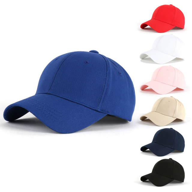 무지 캡모자 볼캡 남자 여성 접착 야구모자 7color - 상품 이미지