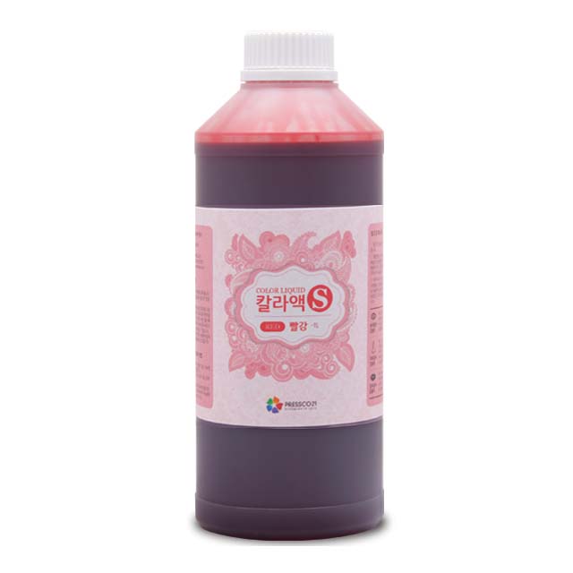 프레스코21 안개용액 칼라액S/빨강/1리터/안개가능 - 상품 이미지