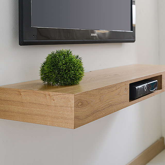 멜리사 인테리어 벽걸이tv 벽선반 (천연나무원목) 애쉬오픈