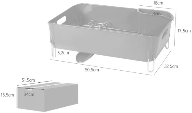 Marketplace DULCE Dish Clothes Drying Stand Disman