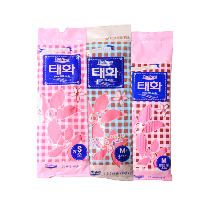 태화고무장갑 올에이 양손 설거지 고무장갑 10개 - 상품 이미지