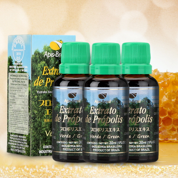 아피스브라질 그린 프로폴리스 원액 액상 30ml, 3개 - 상품 이미지