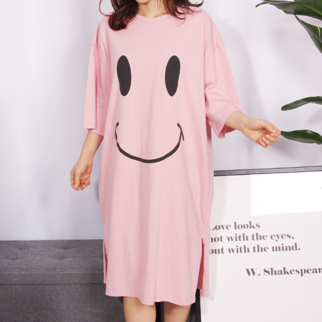 <b><p>pajamas one piece Homeware smile Fa</p></b><b><p>パジャマ ワンピース ホームウェア スマイル 純綿</p></b><br /><br /><p align='center'>