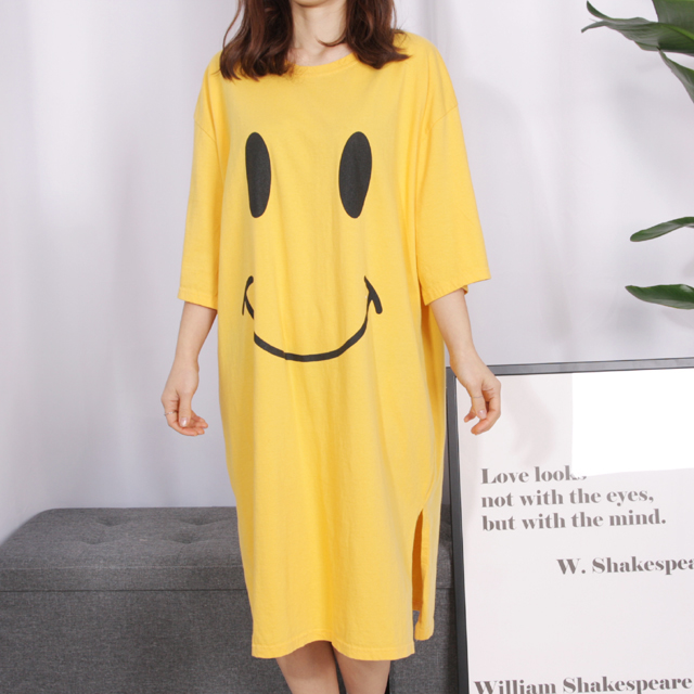 <b><p>pajamas one piece Homeware smile Fa</p></b><b><p>パジャマ ワンピース ホームウェア スマイル 純綿</p></b><br /><br /><p align='center'>