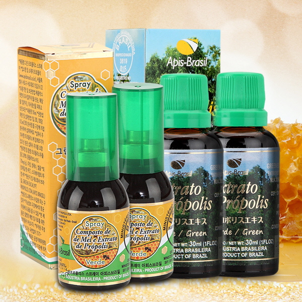 아피스브라질 그린 프로폴리스 액상 원액 2병 스프레이 2병 각병 30ml 제품 이미지