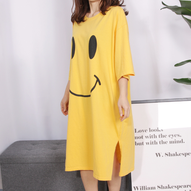 <b><p>pajamas one piece Homeware smile Fa</p></b><b><p>パジャマ ワンピース ホームウェア スマイル 純綿</p></b><br /><br /><p align='center'>