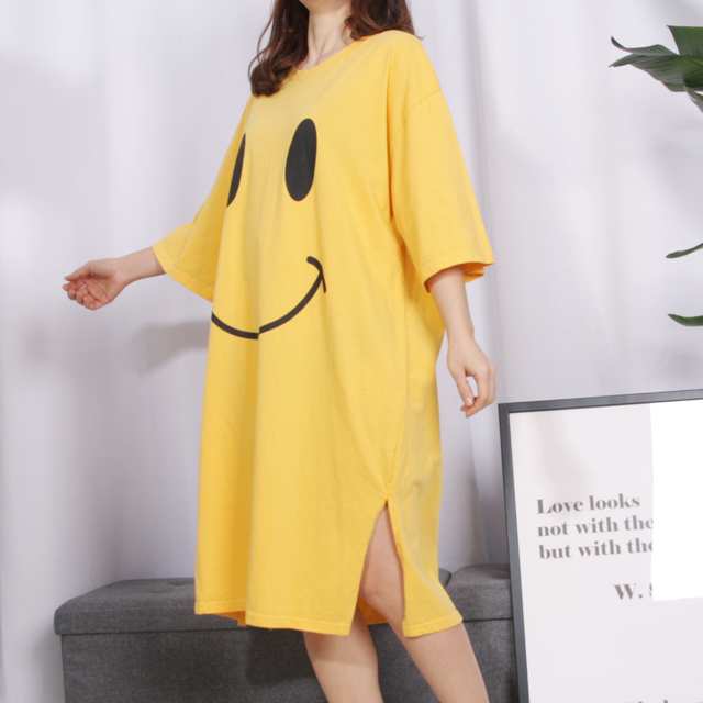 <b><p>pajamas one piece Homeware smile Fa</p></b><b><p>パジャマ ワンピース ホームウェア スマイル 純綿</p></b><br /><br /><p align='center'>