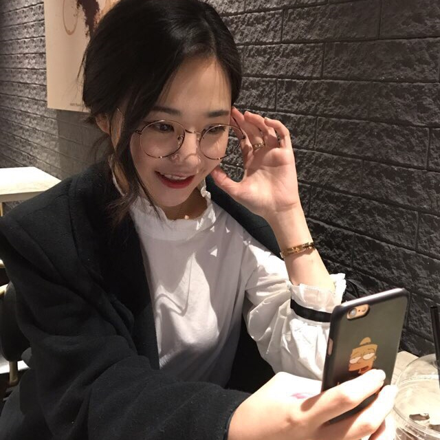 동글이 안경 남자 여자 안경테 패션
