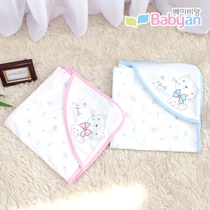 베이비앙 국내산 무형광 신생아 아기 플레이베이비 엠보 속싸개