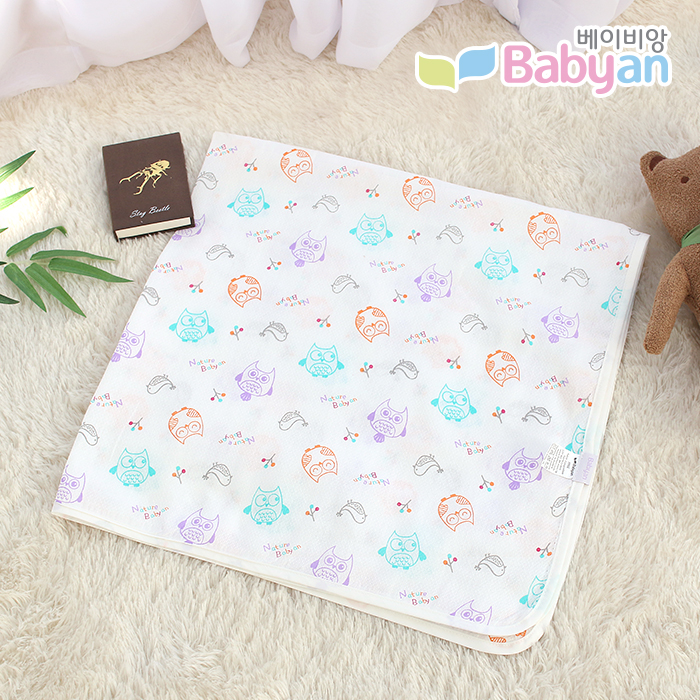 베이비앙 국내산 무형광 신생아 아기 플레이베이비 엠보 속싸개
