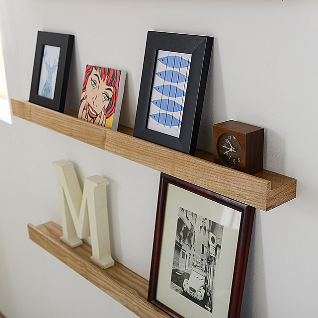 액자선반 그레이 무지주 인테리어 벽 책수납 콘크리트벽 or 합판벽 600 - 상세 이미지 5