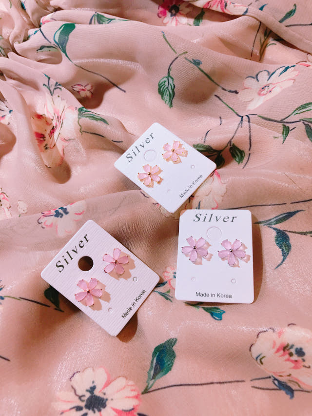 <b><p>Cherry Blossom spring ea A girlfend's</p></b><b><p>桜 春 イヤリング ガールフレンドの贈り物 誕生日 キュービック ストーン ピンク</p></b><br /><br /><p align='center'>