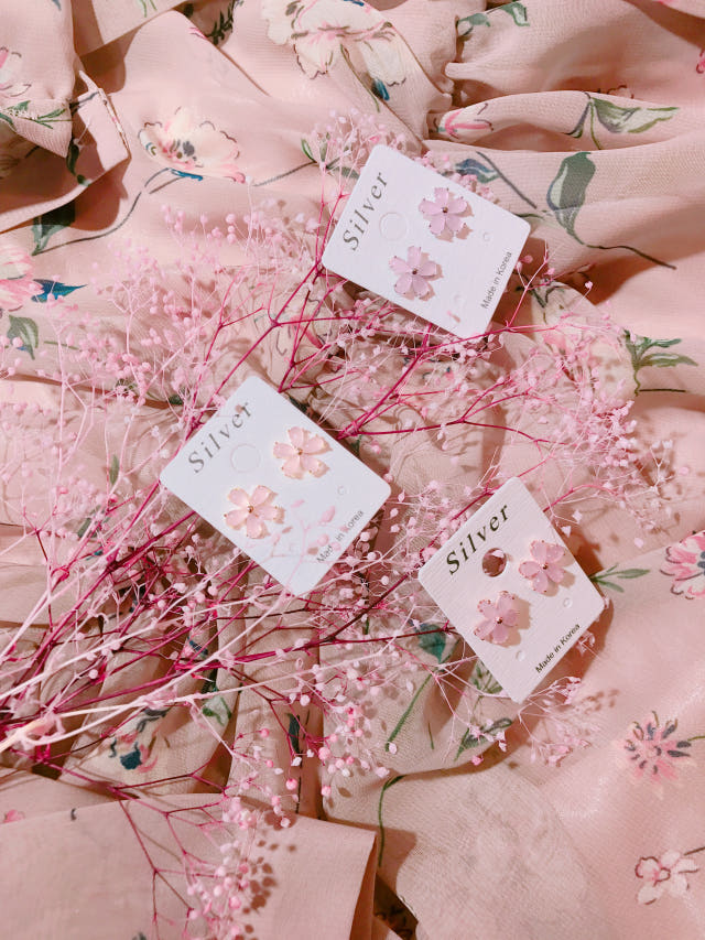 <b><p>Cherry Blossom spring ea A girlfend's</p></b><b><p>桜 春 イヤリング ガールフレンドの贈り物 誕生日 キュービック ストーン ピンク</p></b><br /><br /><p align='center'>