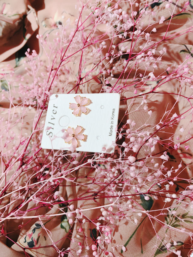<b><p>Cherry Blossom spring ea A girlfend's</p></b><b><p>桜 春 イヤリング ガールフレンドの贈り物 誕生日 キュービック ストーン ピンク</p></b><br /><br /><p align='center'>