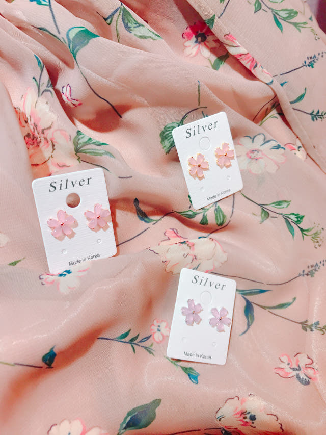 <b><p>Cherry Blossom spring ea A girlfend's</p></b><b><p>桜 春 イヤリング ガールフレンドの贈り物 誕生日 キュービック ストーン ピンク</p></b><br /><br /><p align='center'>