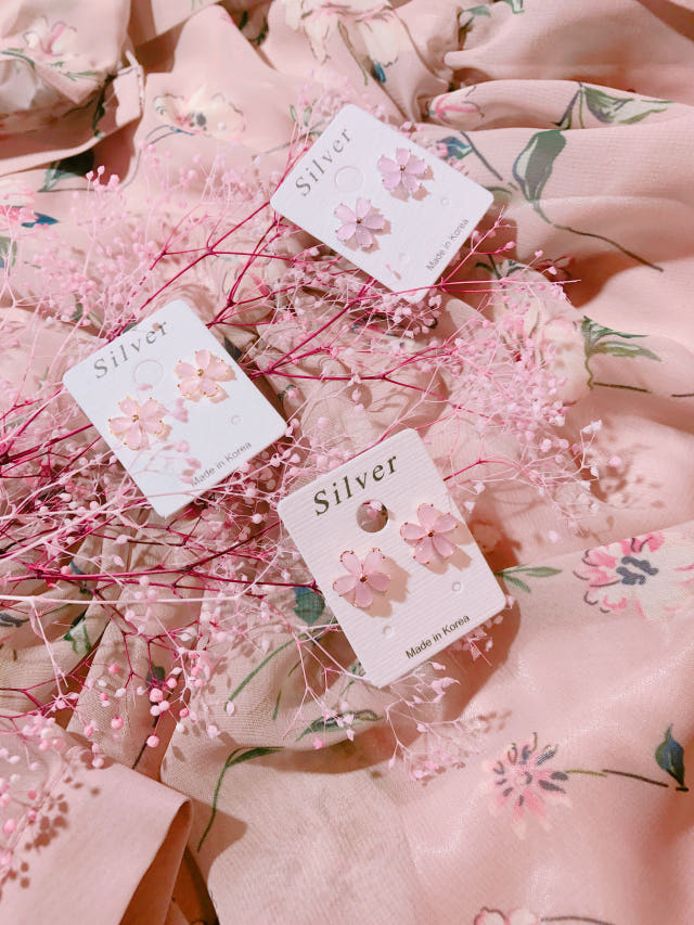 <b><p>Cherry Blossom spring ea A girlfend's</p></b><b><p>桜 春 イヤリング ガールフレンドの贈り物 誕生日 キュービック ストーン ピンク</p></b><br /><br /><p align='center'>