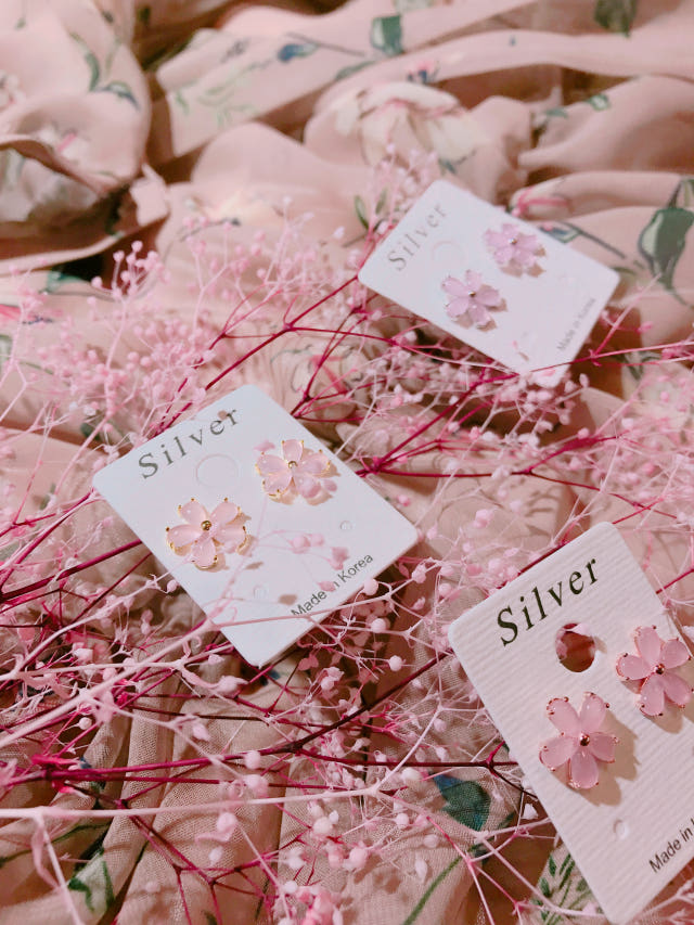 <b><p>Cherry Blossom spring ea A girlfend's</p></b><b><p>桜 春 イヤリング ガールフレンドの贈り物 誕生日 キュービック ストーン ピンク</p></b><br /><br /><p align='center'>