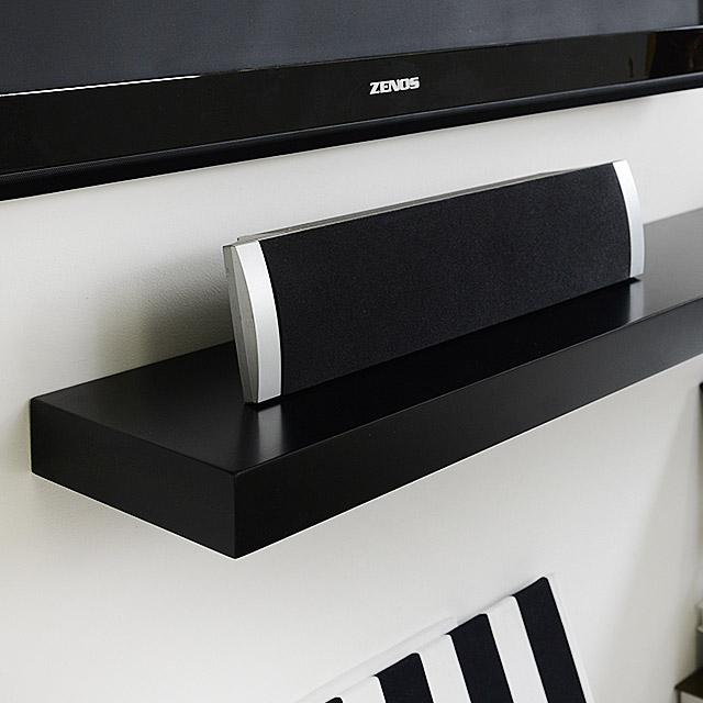 1500 멜리사 무지주 대형 벽걸이tv 벽선반 화이트 콘크리트벽