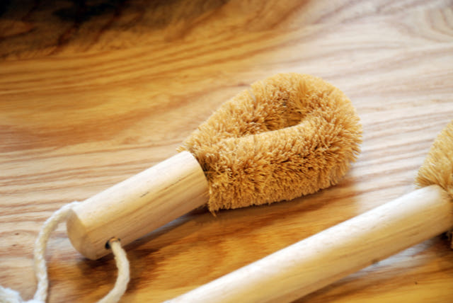 Scrubber Dish Washing japan Wire Mesh Brush 2Pset