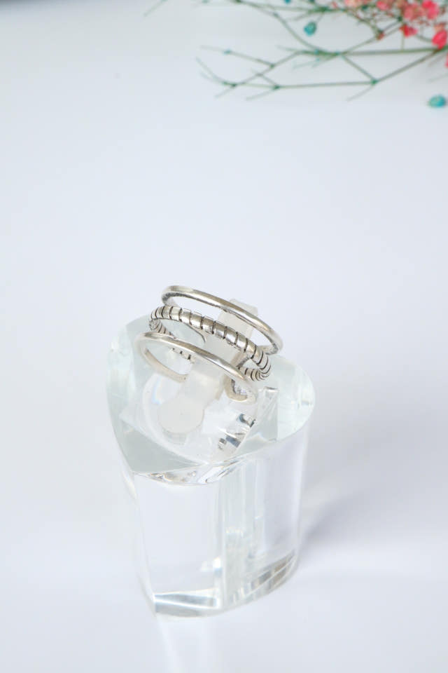 <b><p>925 silver Back open paint les Sr album All</p></b><b><p>925 シルバー バックオープン 油絵 3行 銀の指輪 全体の順 重ね着 高級 きれいな</p></b><br /><br /><p align='center'>