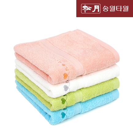 송월타올 스윗하트 하니 세면타월 100g - 메인 이미지