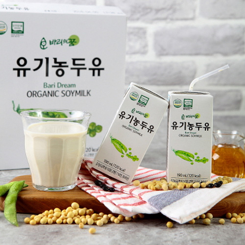 바리의꿈 유기농두유 190mlx16팩 식사대용 임산부 시니어 고단백 칼슘두유 NonGMO - 상세 이미지 2
