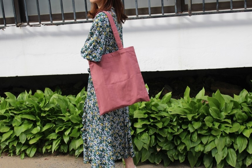 Self-produced daily plain Eco Bags 4color Bag Wome