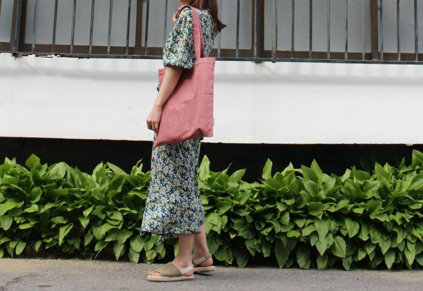 Self-produced daily plain Eco Bags 4color Bag Wome