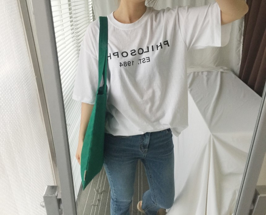 Self-produced daily plain Eco Bags 4color Bag Wome