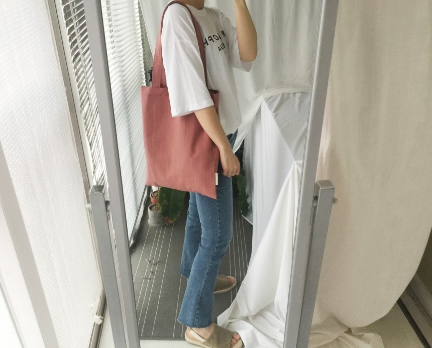 Self-produced daily plain Eco Bags 4color Bag Wome