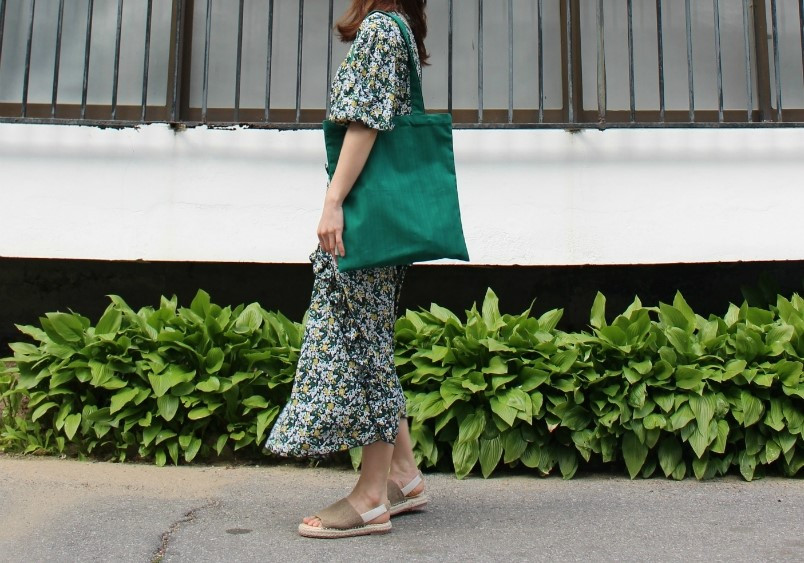 Self-produced daily plain Eco Bags 4color Bag Wome