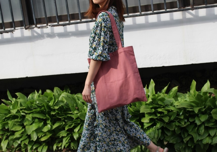 Self-produced daily plain Eco Bags 4color Bag Wome