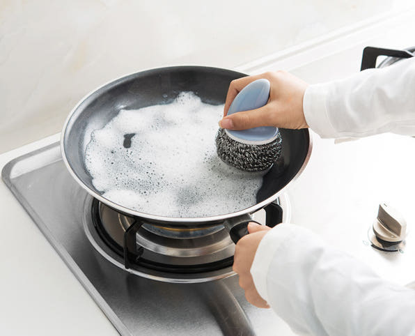 Scrubber Dish Washing Single spiky loofah Singles 