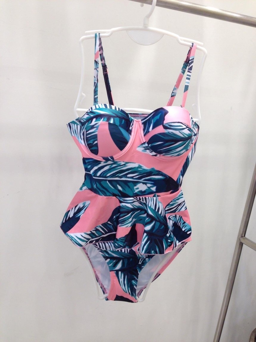 <b><p>pink Palm tree Frill biki Bey Fat cover sexy</p></b><b><p>ピンク ヤシの木 フリル ビキニ おなかの脂肪 カバー セクシー ーサイズ リゾートルック</p></b><br /><br /><p align='center'>