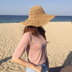 찰랑 루즈핏 여름 여성 티셔츠 레이어드 이너 모달티 기본 5부 텐셀 실켓... 착용 후기 | 사이즈/핏 총정리 - 상품 이미지 3