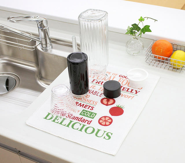 Drying mat made in Japan 2color housewarming kitch