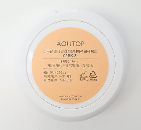 Makeup Aqua Top Water Color Foundation Cream 16g S