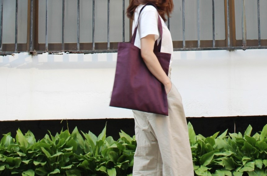 Self-produced daily plain Eco Bags 4color Bag Wome