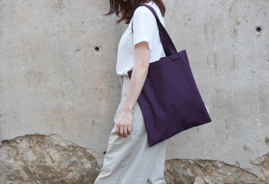 Self-produced daily plain Eco Bags 4color Bag Wome