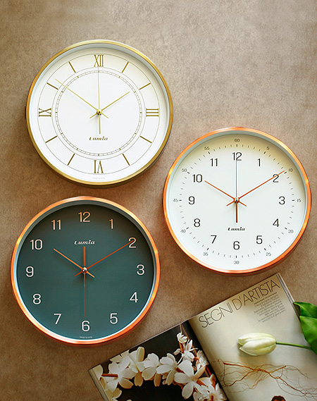 루미아 감각적인 인테리어 그렌 무소음 벽시계