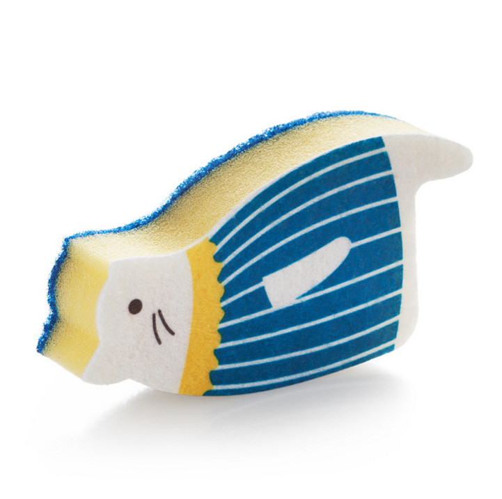 Scrubber Dish Washing Standing Cat Cute Scrub Scan