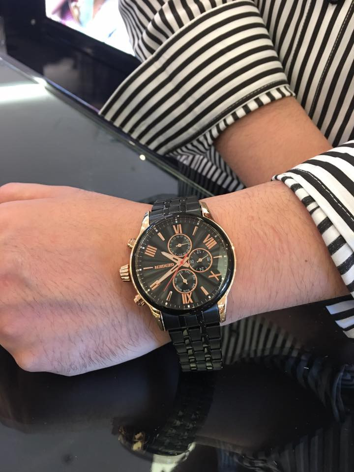 <b><p>Geiger black Metal watch GE1142BROBM Clean</p></b><b><p>ガイガー ブラック メタル時計 GE1142BROBM すっきり素敵な 洗練された</p></b><br /><br /><p align='center'>